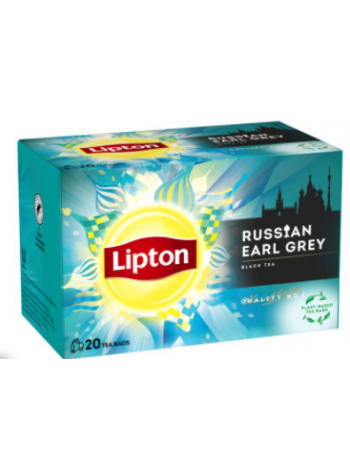 Чай черный в пакетиках Lipton Russian Earl Grey 20шт