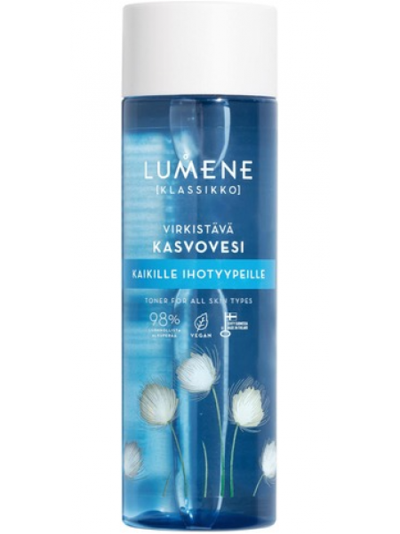 Освежающий тоник для всех типов кожи Lumene Klassikko Virkistävä 200мл