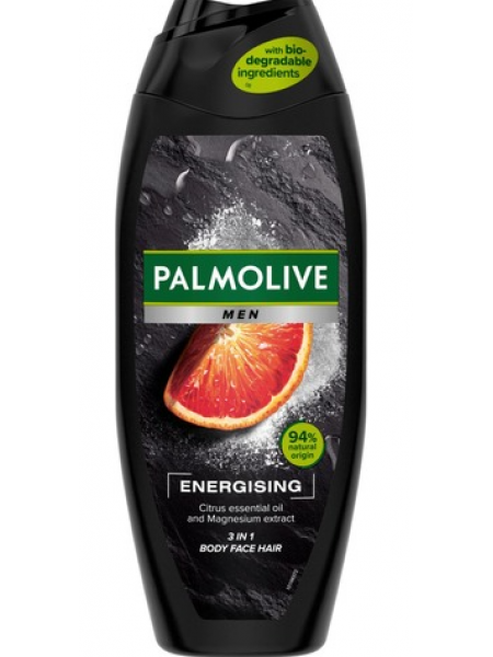 Гель для душа Palmolive Men Energising 3in1 500 мл с ароматом цитрусового масла
