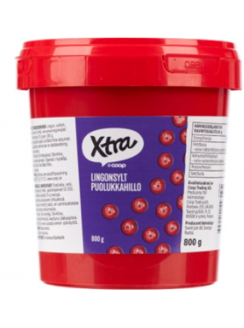 Брусничное варенье X-tra Puolukkahillo 800г