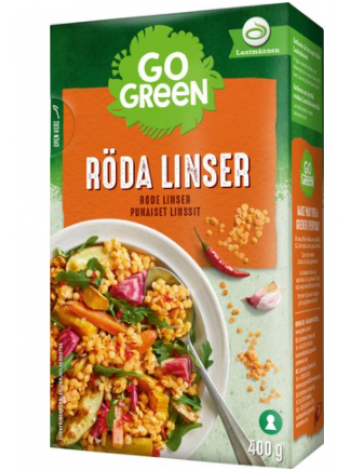 Красная чечевица GoGreen 400 г