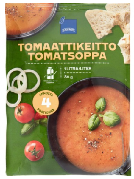 Томатный суп в пакете Rainbow Tomaattikeitto 86 г 
