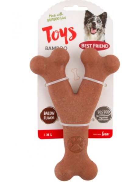 Игрушка для собак Best Friend Bamboo Koiran Purulelu Lajitelma со вкусом курицы или бекона