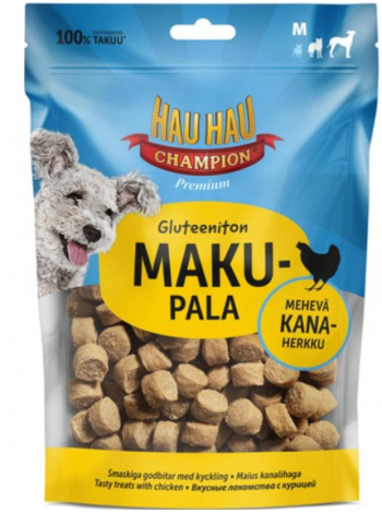 Лакомство для собак с курицей Hau-Hau Champion Chicken 120г без глютена