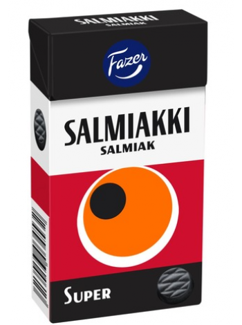 Пастилки с ксилитом Fazer Super Salmiakki 38г