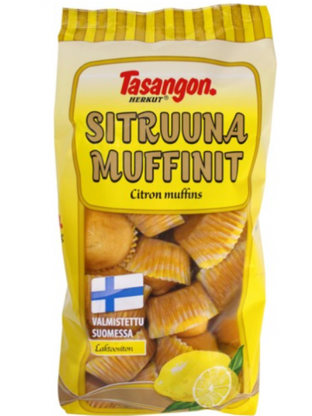 Маффины лимонные Tasangon Herkut Sitruuna Muffinit 400г без лактозы