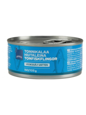 Тунец в собственном соку Rainbow Tonnikalaa Hiutaleina Vedessä 150 г 