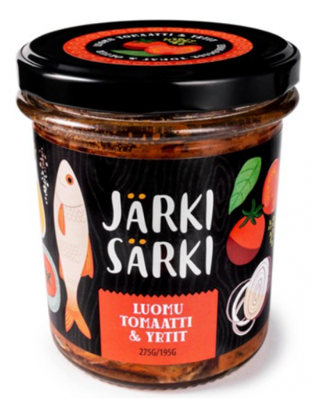 Жареная плотва в томате Järki Särki Luomutomaatti & Yrtit 275/195г 