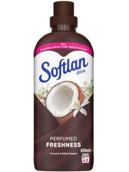 Кондиционер для белья Softlan Perfumed Freshness Coconut & White Flower 650мл