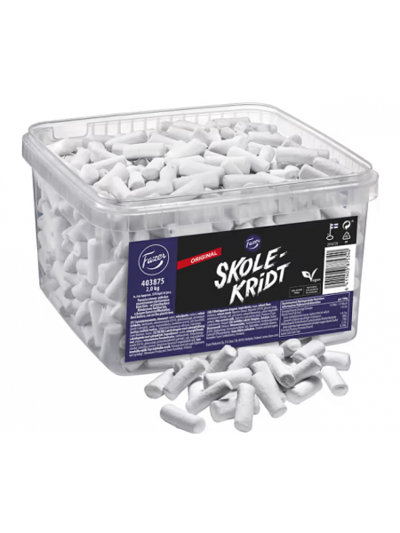 Классические лакричные конфеты Fazer Skolekridt 2000г