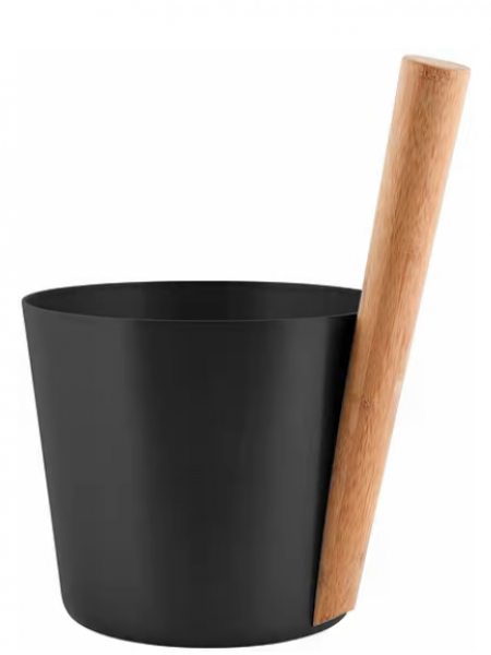 Шайка для сауны Rento Saunakiulu 5л алюминий черный