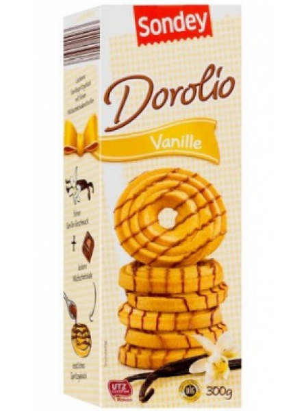 Песочное печенье Sondey Liodoro Vanilla 300г ваниль