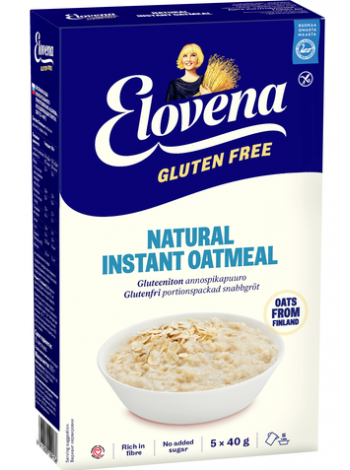 Каша быстрого приготовления Elovena Gluten Free Natural 5х40г без глютена