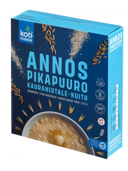 Каша овсяная быстрого приготовления Kotimaista Annospikapuuro 210г