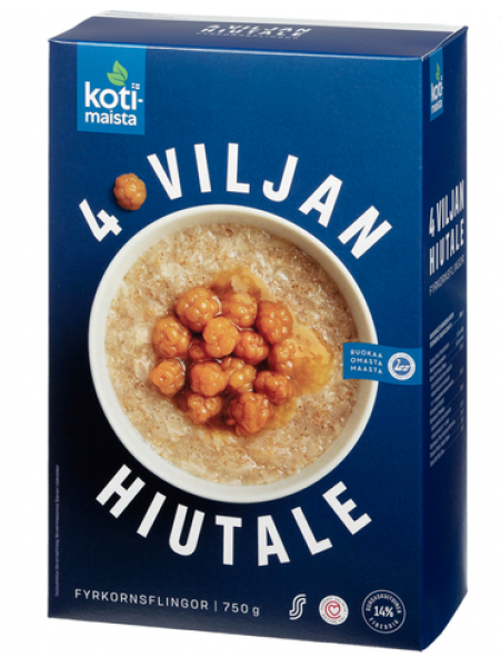 Каша Kotimaista 4 Viljan Hiutale 750г 4 злака