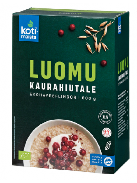 Органическая овсяная каша Kotimaista Luomukaurahiutale 850г