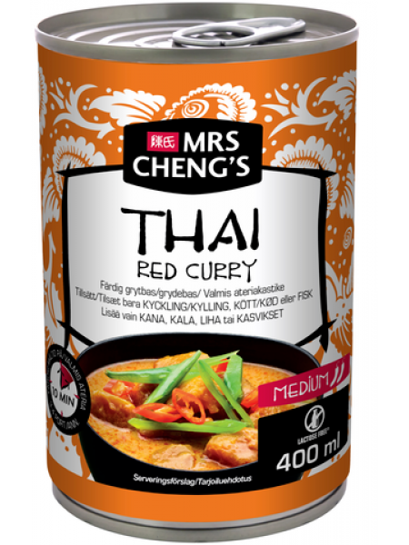 Тайский готовый соус для еды Mrs Cheng's Thai Red Curry 400мл