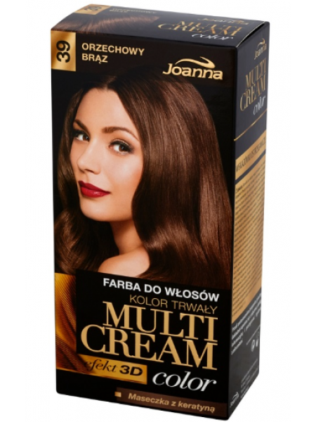 Крем краска Joanna Multi Cream color №39 коричневый орех