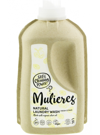 Гель для стирки Mulieres Natural Laundry Wash 1.5л цитрус для чувствительной кожи