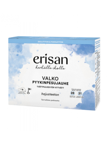 Стиральный порошок Erisan Valko Pyykinpesujauhe 1кг без запаха для белого