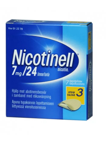 Никотиновый пластырь  NICOTINELL 7мг/24ч 21шт