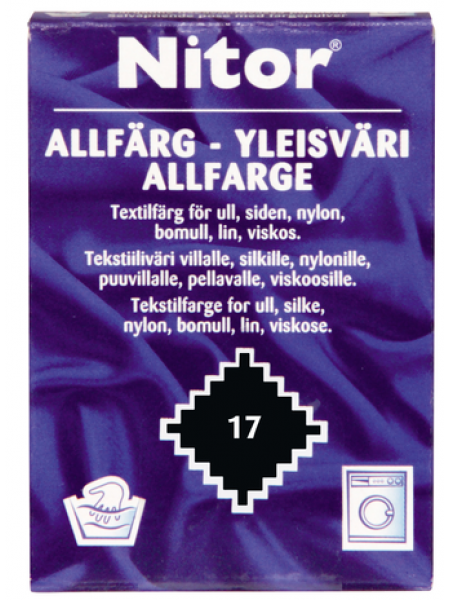 Универсальная краска Nitor yleisväri 17 15г цвет черный