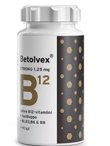 Универсальный препарат витамина B12 Betolvex Strong 1,25 мг 90капсул