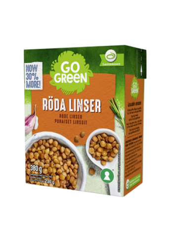 Красная чечевица в рассоле GoGreen GoGreen Punaiset Linssit 380г