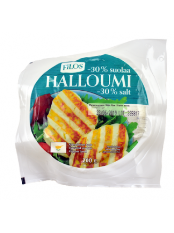 Сыр халлуми Filos Halloumi -30% 200г с пониженным содержанием соли 