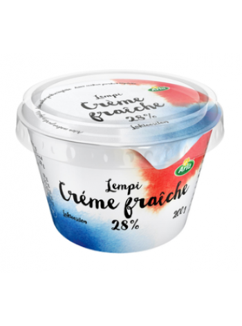 Сметана без лактозы Arla Lempi crème fraiche 200г 28% 