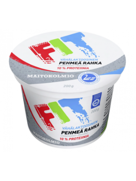 Мягкий творожок Maitokolmio Fit Vähälaktoosinen Pehmeä Rahka 200г с низким содержанием лактозы