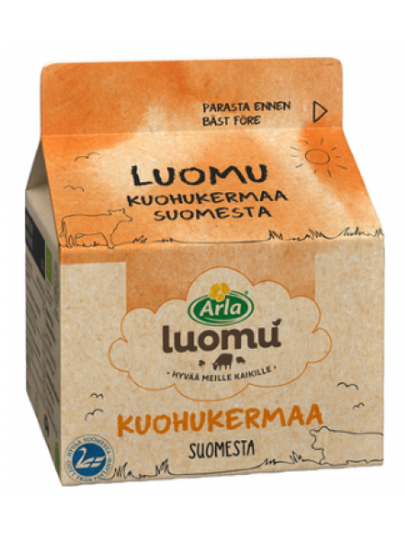 Сливки для взбивания Arla Luomu kuohukerma 2 дл