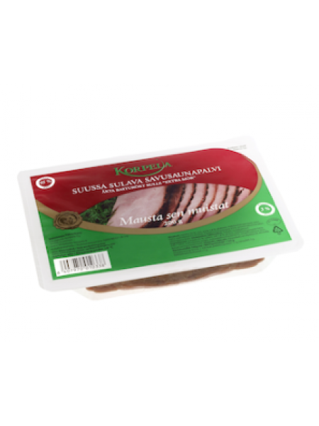 Копченая ветчина Korpela suussa sulava savusaunapalvi 200г в нарезке
