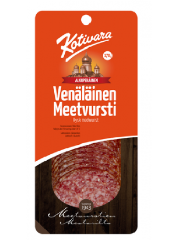 Колбаса Kotivara Venäläinen meetvursti 170г в нарезке Не содержит лактозы
