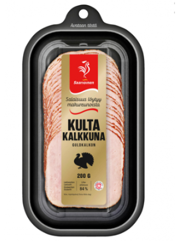 Ветчина Saarioinen kultakalkkuna 200г в нарезке