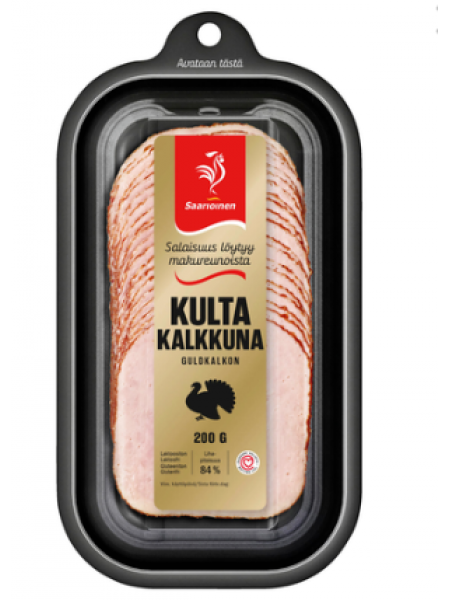 Ветчина Saarioinen kultakalkkuna 200г в нарезке