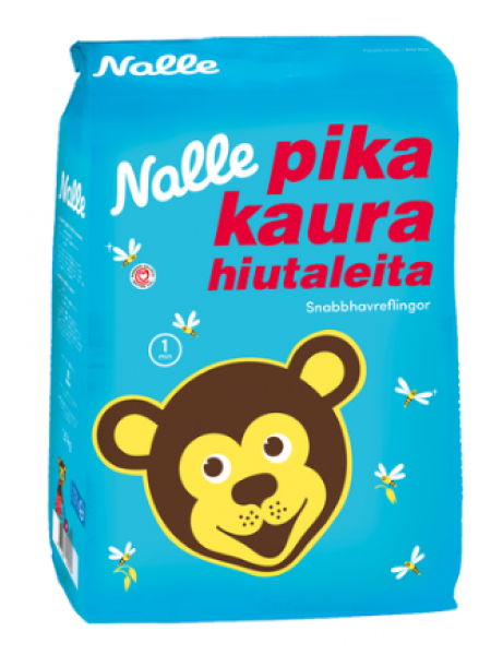 Овсяная каша быстрого приготовления Nalle Pikakaurahiutaleita 1,5 кг
