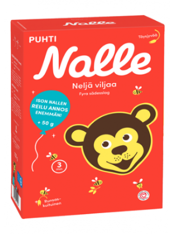 Каша Nalle Neljän Viljan Täysjyvähiutale 700г 4 злака