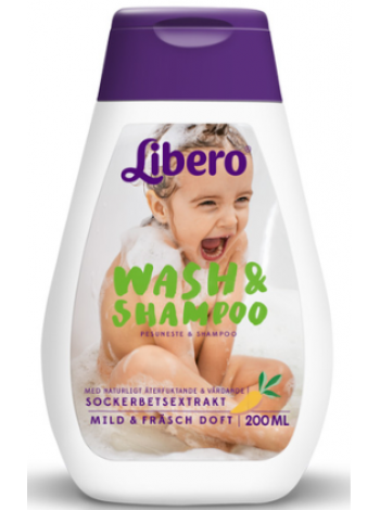 Шампунь и гель для душа LIBERO 200 мл