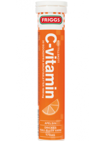 Шипучие витамины  Friggs Витамин С 20 шт апельсин