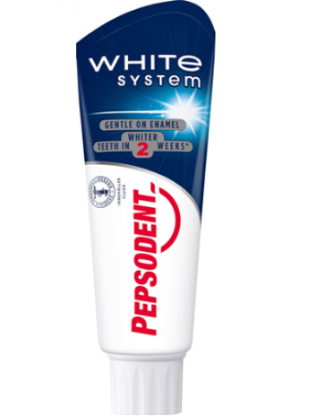 Зубная паста Pepsodent White System 75 мл Удаляет пятна