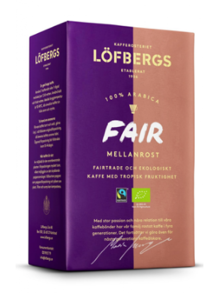 Кофе молотый Löfbergs Fair 450г