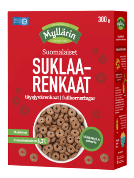 Шоколадные колечки Myllärin Suklaarenkaat 300г