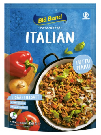 Смесь для приготовления рагу со спагетти и овощам Blå Band 150г без лактозы