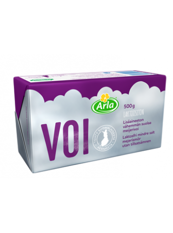 Масло сливочное Arla laktoositon vähemmän suolaa meijerivoi 500г безлактозное с низким содержанием соли