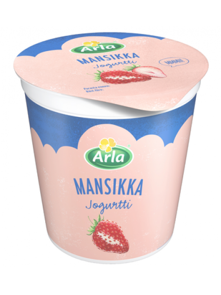 Клубничный йогурт Arla Mansikka jogurtti 200г