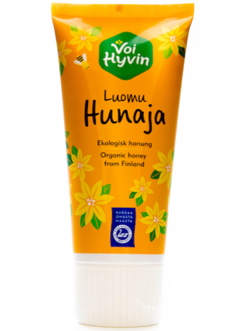 Органический мед из сот Voi Hyvin Luomu Hunaja 250г в тубе