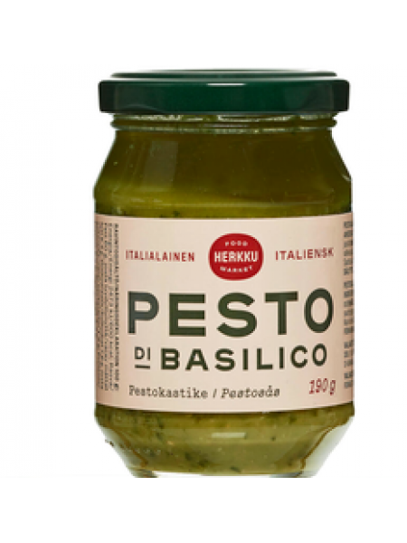 Деликатесный соус песто с базиликом Herkku Pesto Di Basilica 190г