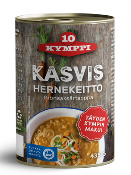 Суп из овощей и гороха Kymppi Kasvishernekeitto 435г  