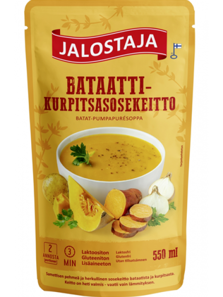 Сладкий картофельно-тыквенный суп-пюре Jalostaja Bataatti-kurpitsasosekeitto 550мл